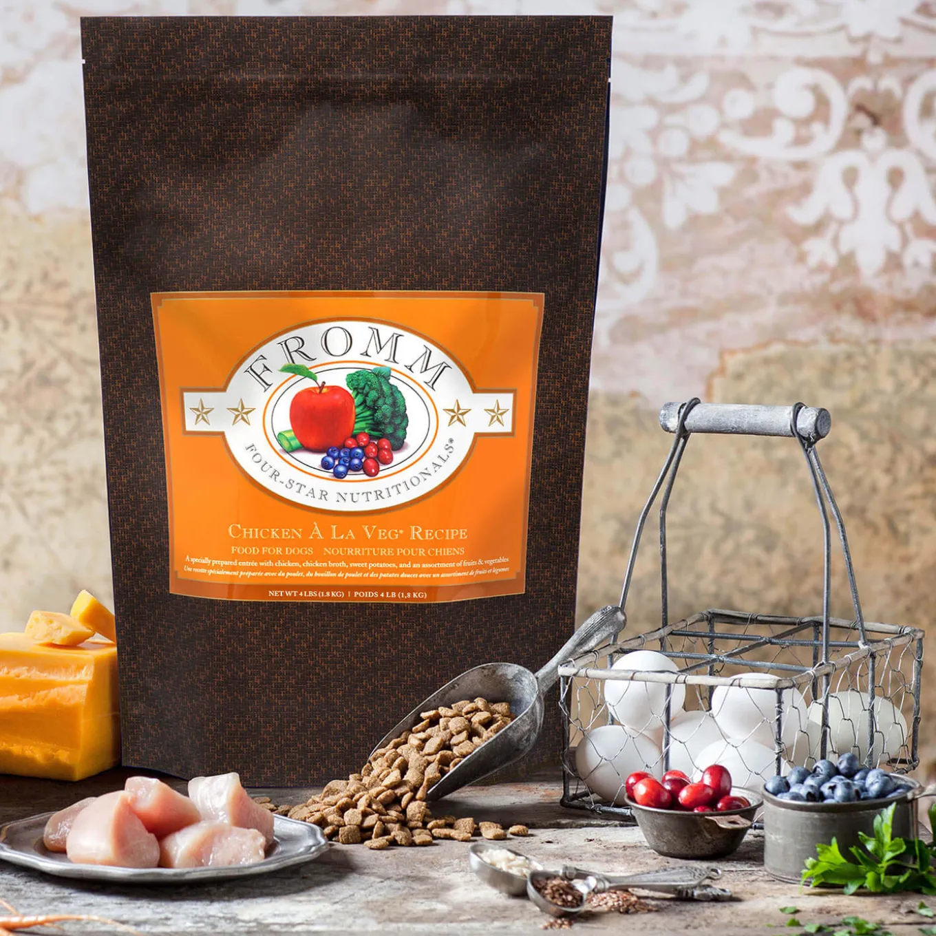 Fromm Four Star Chicken A La Veg Grain Inclusive Recipe Dry Dog Food
