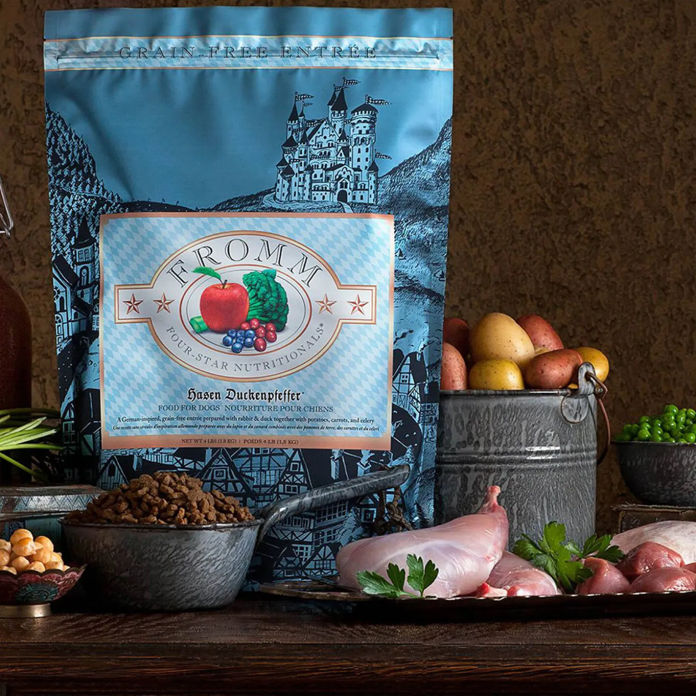 Fromm Four Star Hasen Duckenpfeffer Grain Free Dry Dog Food