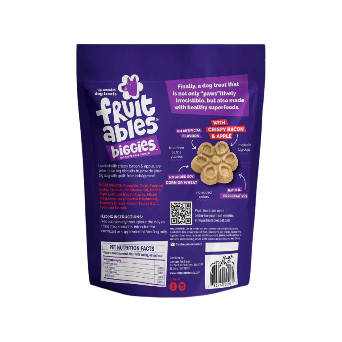 Fruitables Biggies Dog Treats