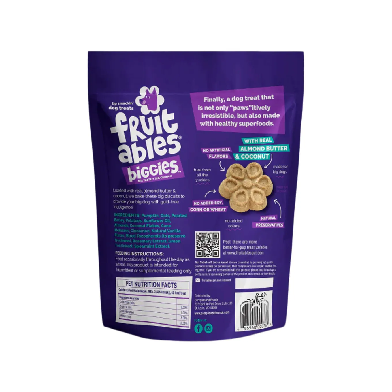Fruitables Biggies Dog Treats