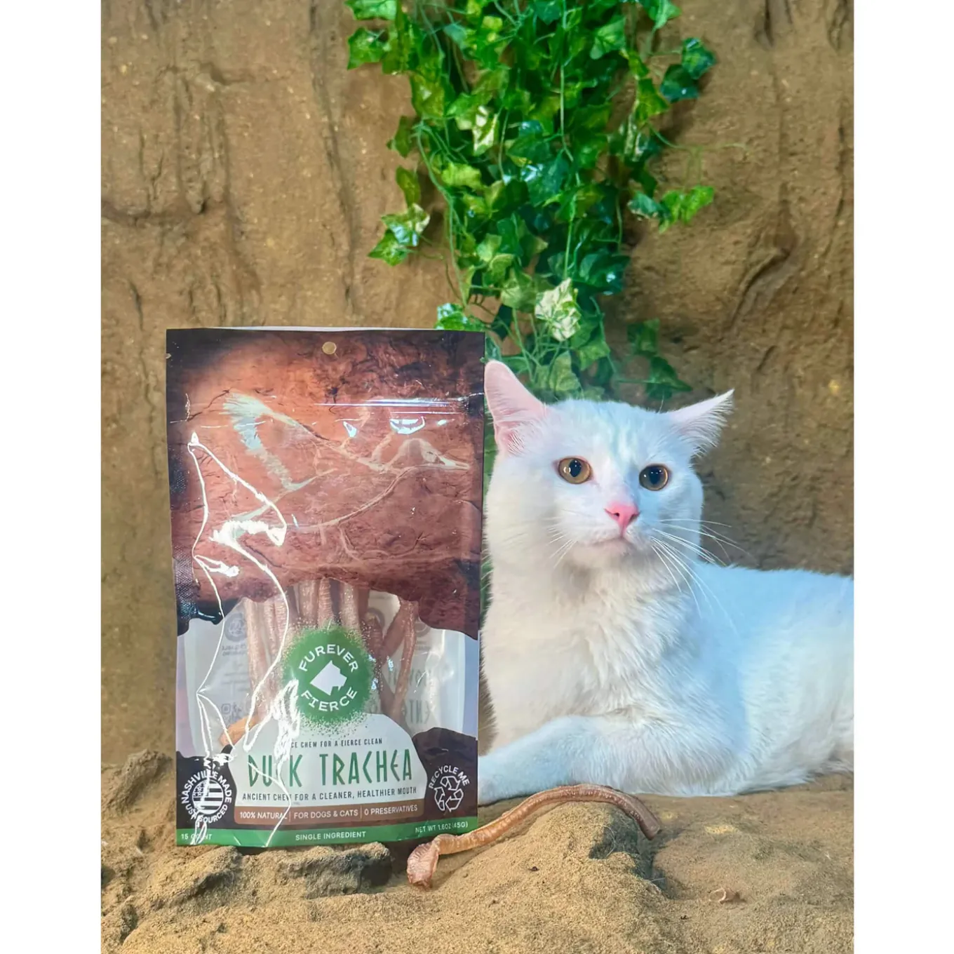 Furever Fierce Duck Trachea Chews for Dogs & Cats