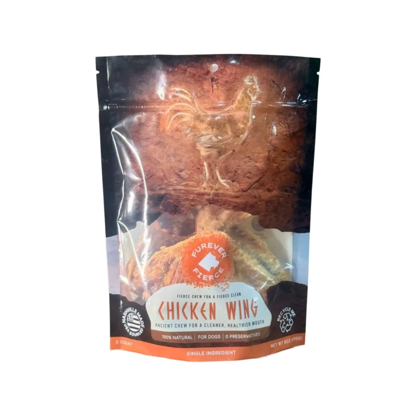 Furever Fierce Dehydrated Chicken Wing Dog Treats
