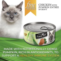Fussie Cat Fine Dining Mousse Wet Cat Food With Pumpkin