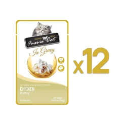 Fussie Cat Premium Pouch in Gravy Wet Cat Food