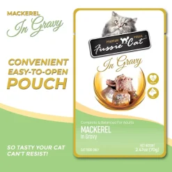 Fussie Cat Premium Pouch in Gravy Wet Cat Food