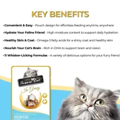 Fussie Cat Premium Pouch in Gravy Wet Cat Food