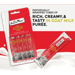 Fussie Cat Premium Puree in Goat Milk Lickable Cat Treats