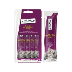 Fussie Cat Premium Puree in Goat Milk Lickable Cat Treats