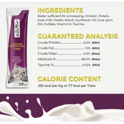 Fussie Cat Premium Puree in Goat Milk Lickable Cat Treats