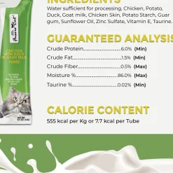 Fussie Cat Premium Puree in Goat Milk Lickable Cat Treats