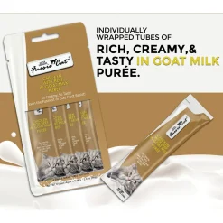 Fussie Cat Premium Puree in Goat Milk Lickable Cat Treats
