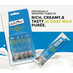 Fussie Cat Premium Puree in Goat Milk Lickable Cat Treats