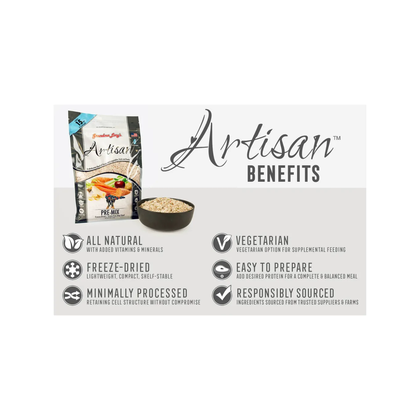 Grandma Lucy's Grain Free Freeze Dried Pre-Mix Dog Food