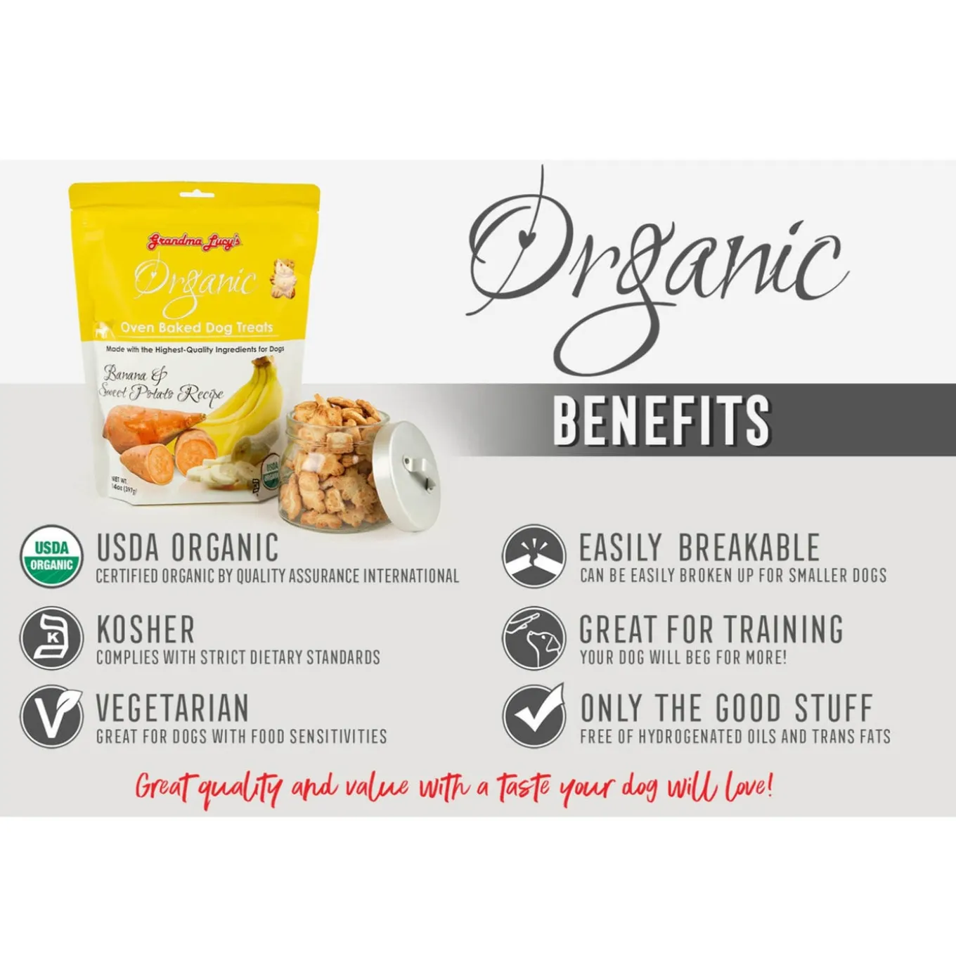 Grandma Lucy's Organic Oven Baked Dog Treats