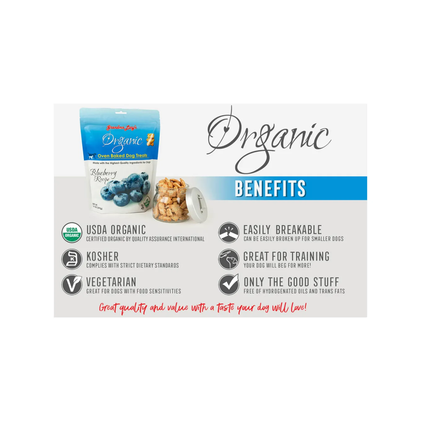 Grandma Lucy's Organic Oven Baked Dog Treats