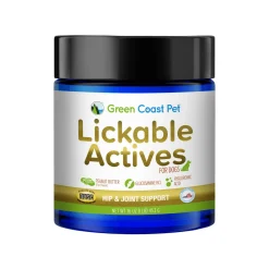 Green Coast Pet Lickable Actives Hip & Joint Functional Peanut Butter Treat for Dogs