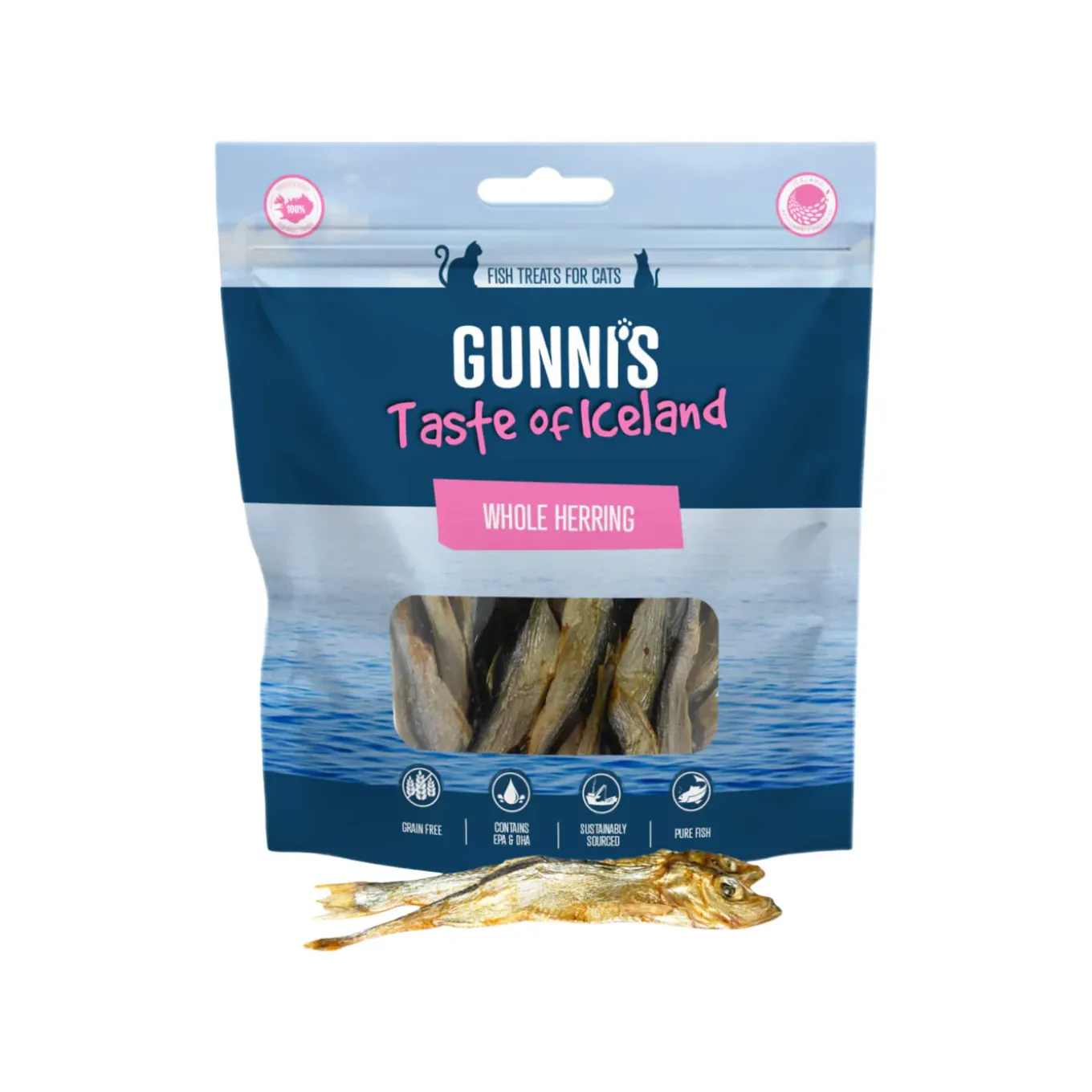 Gunni's Taste of Iceland Single Ingredient Fish Cat Treats