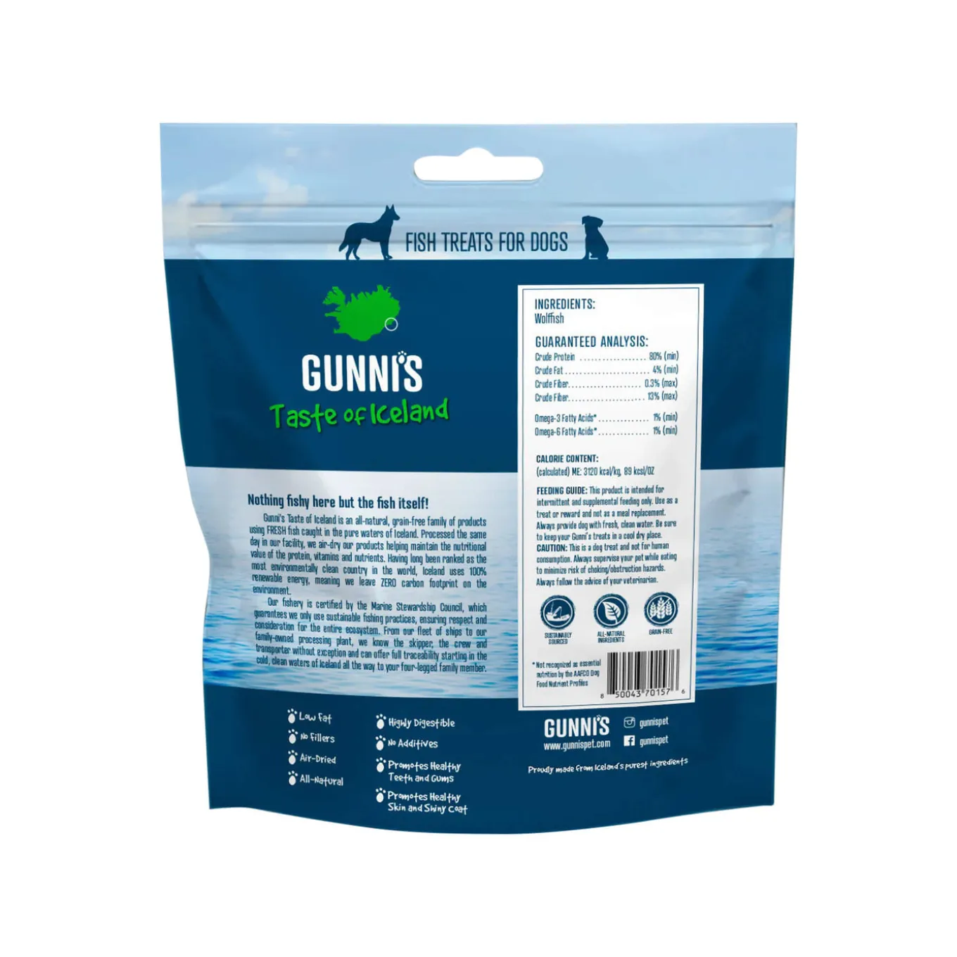 Gunni's Taste of Iceland Fish Baby Bites Dog Treats