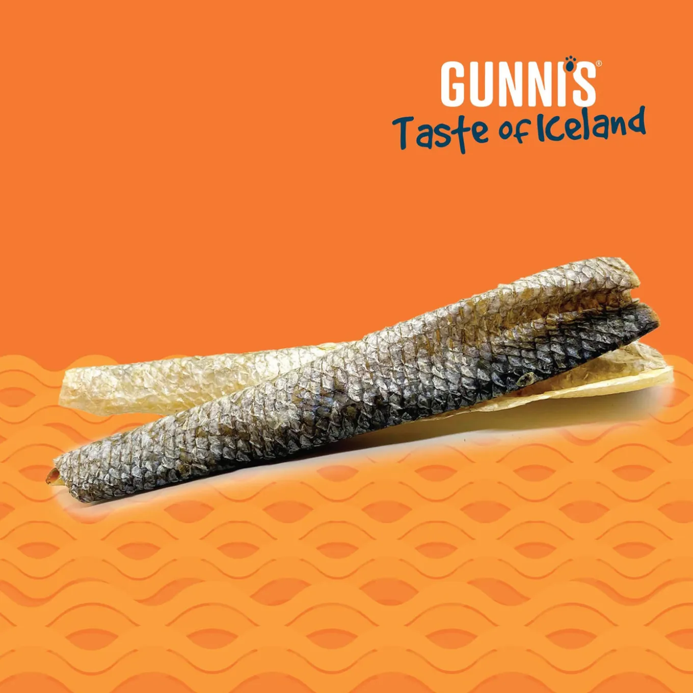 Gunni's Taste of Iceland Fish Skin Shorties Dog Treats