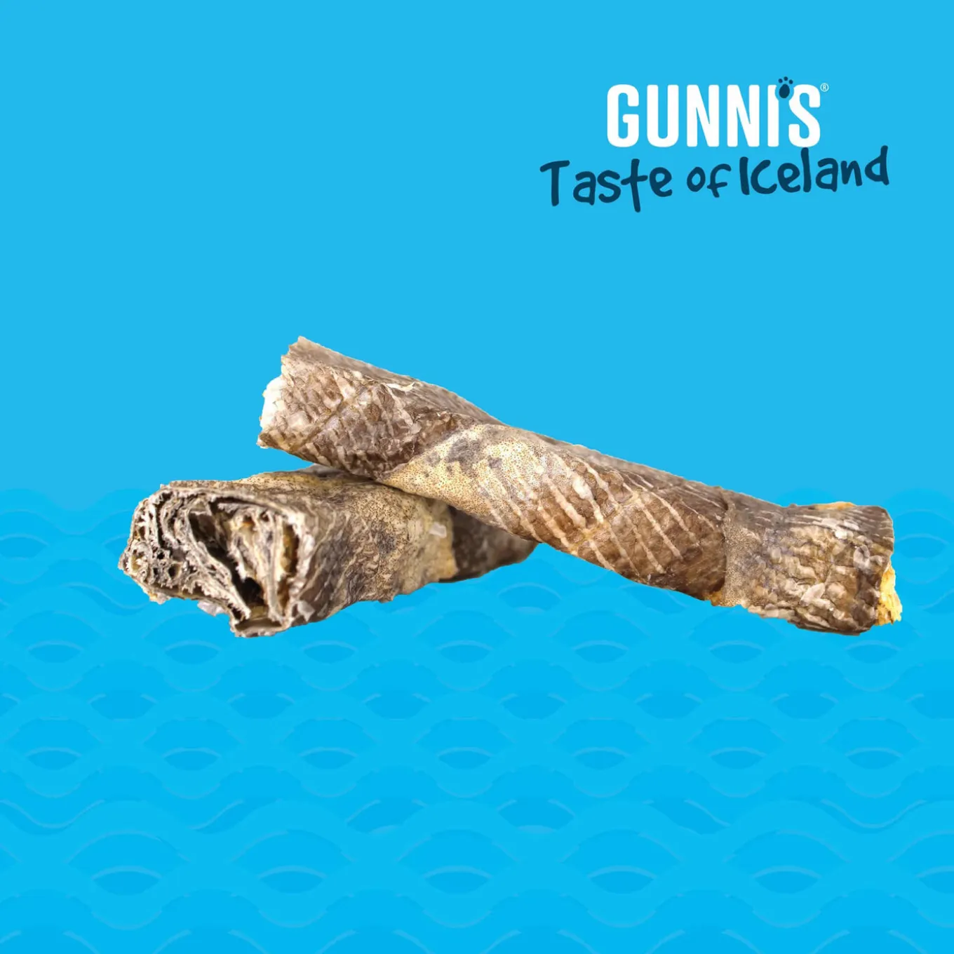 Gunni's Taste of Iceland Fish Skin Sticks Dog Treats