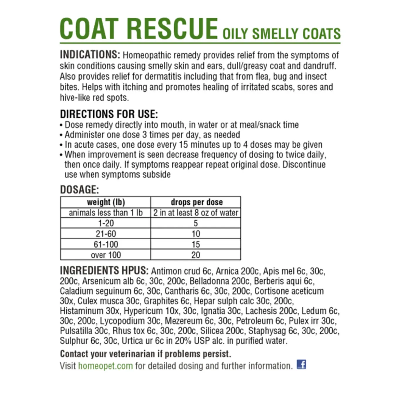 HomeoPet Coat Rescue
