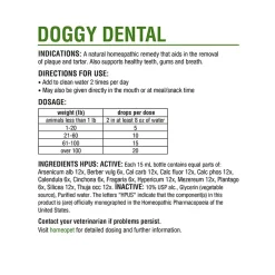 HomeoPet Doggy Dental Homeopathic Plaque & Tartar Removal Drops for Dogs