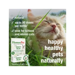 HomeoPet Feline Homeopathic Anxiety Relief Drops for Cats