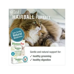 HomeoPet Feline Homeopathic Furball Relief Drops for Cats