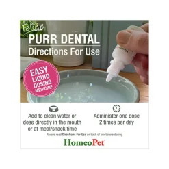 HomeoPet Feline Purr Homeopathic Dental Drops for Cats