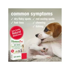 HomeoPet Homeopathic Hot Spots Skin Treatment Drops for Dogs & Cats