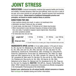 HomeoPet Homeopathic Joint Stress Mobility Support Drops for Dogs & Cats