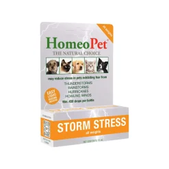 HomeoPet Storm Stress Homeopathic Anxiety Relief Drops for Dogs & Cats