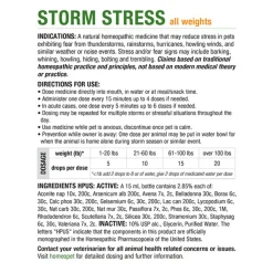 HomeoPet Storm Stress Homeopathic Anxiety Relief Drops for Dogs & Cats