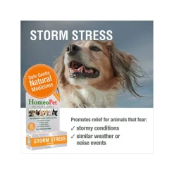 HomeoPet Storm Stress Homeopathic Anxiety Relief Drops for Dogs & Cats