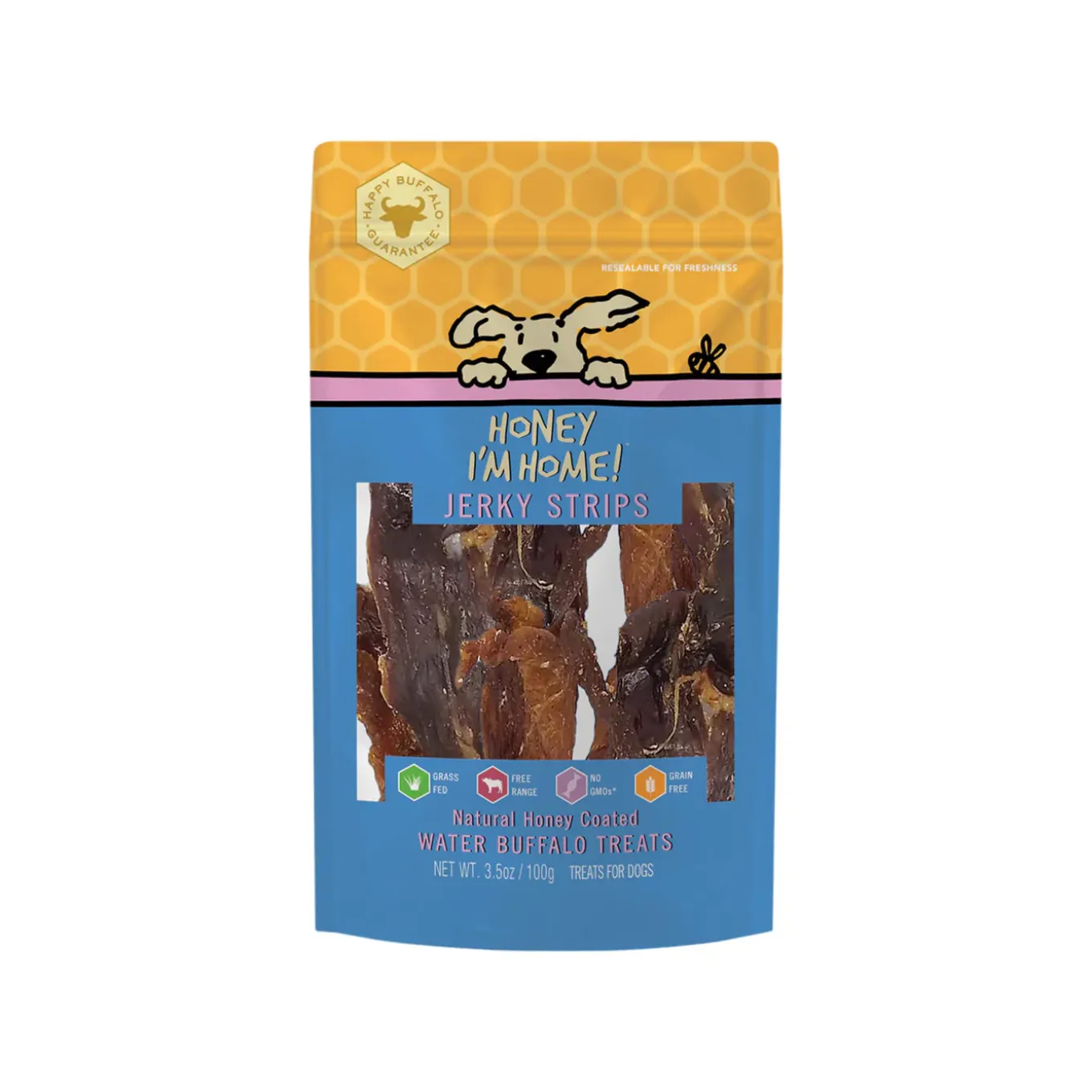 Honey I'm Home! Honey Coated Water Buffalo Dog Treats