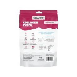 Icelandic+ Beef Collagen Mini Puffs Dehydrated Cat Treats
