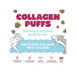 Icelandic+ Beef Collagen Mini Puffs Dehydrated Cat Treats