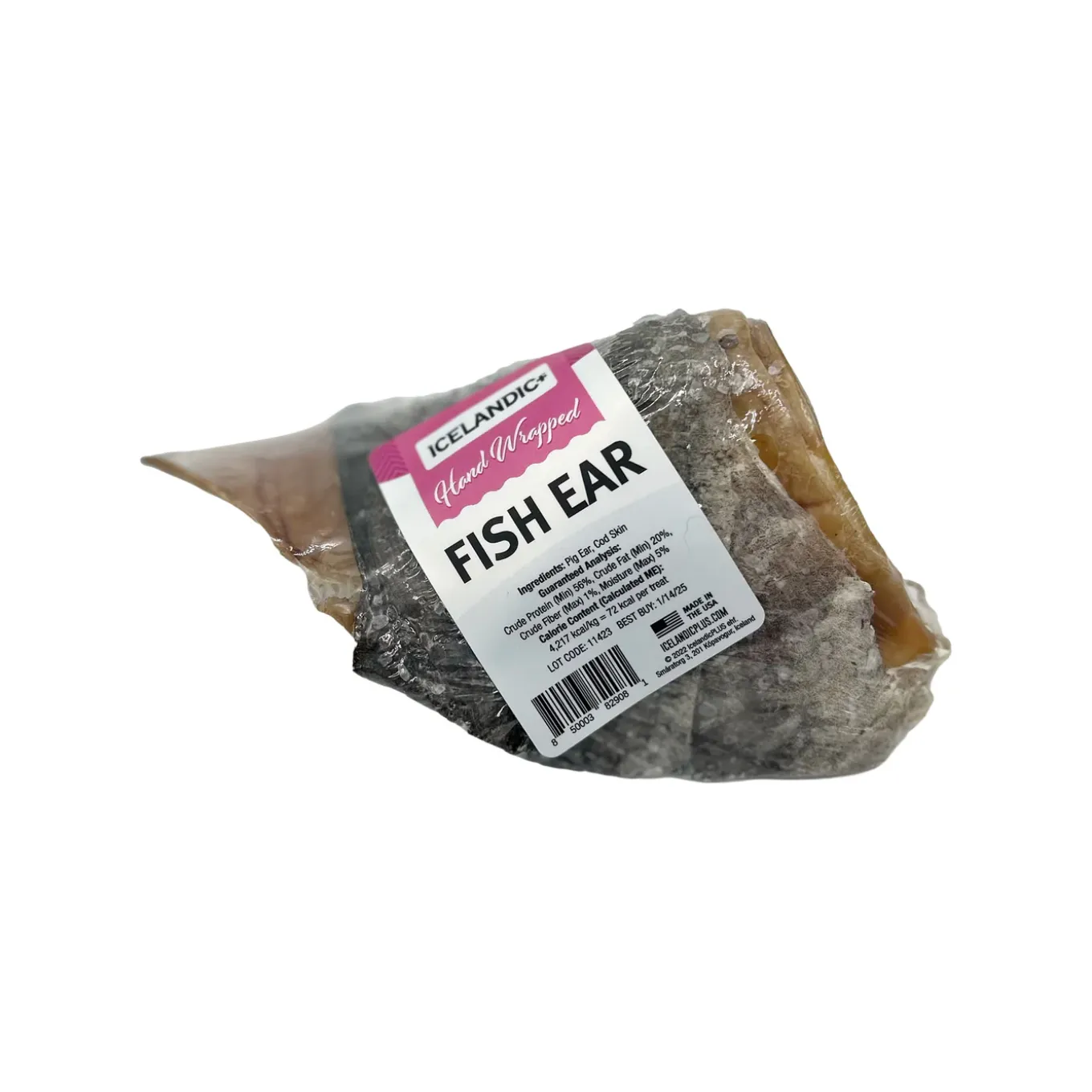 Icelandic+ Pork Pig Ear Dog Chew Wrapped with Fish Skin