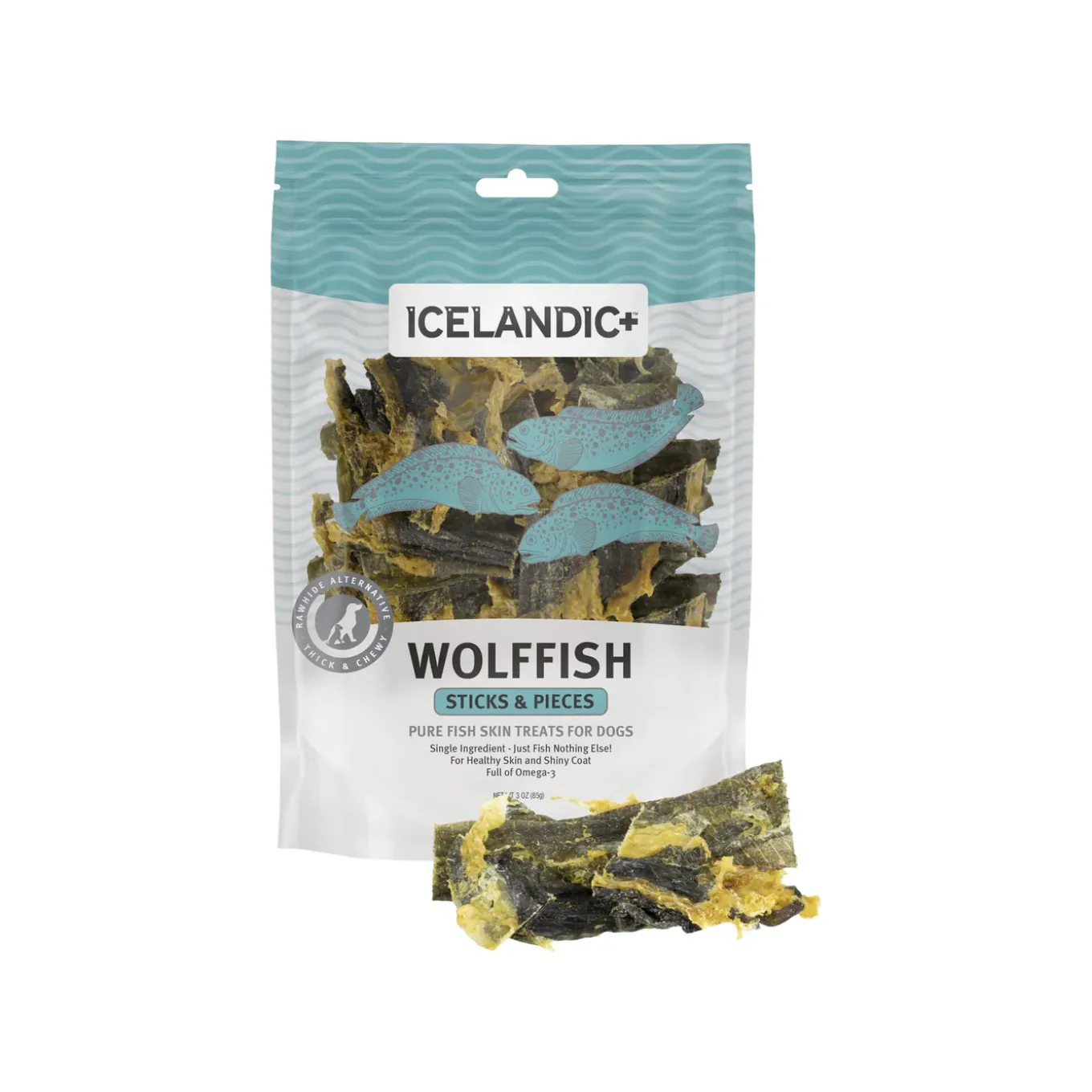 Icelandic+ Single Ingredient Wolffish Chews for Dogs