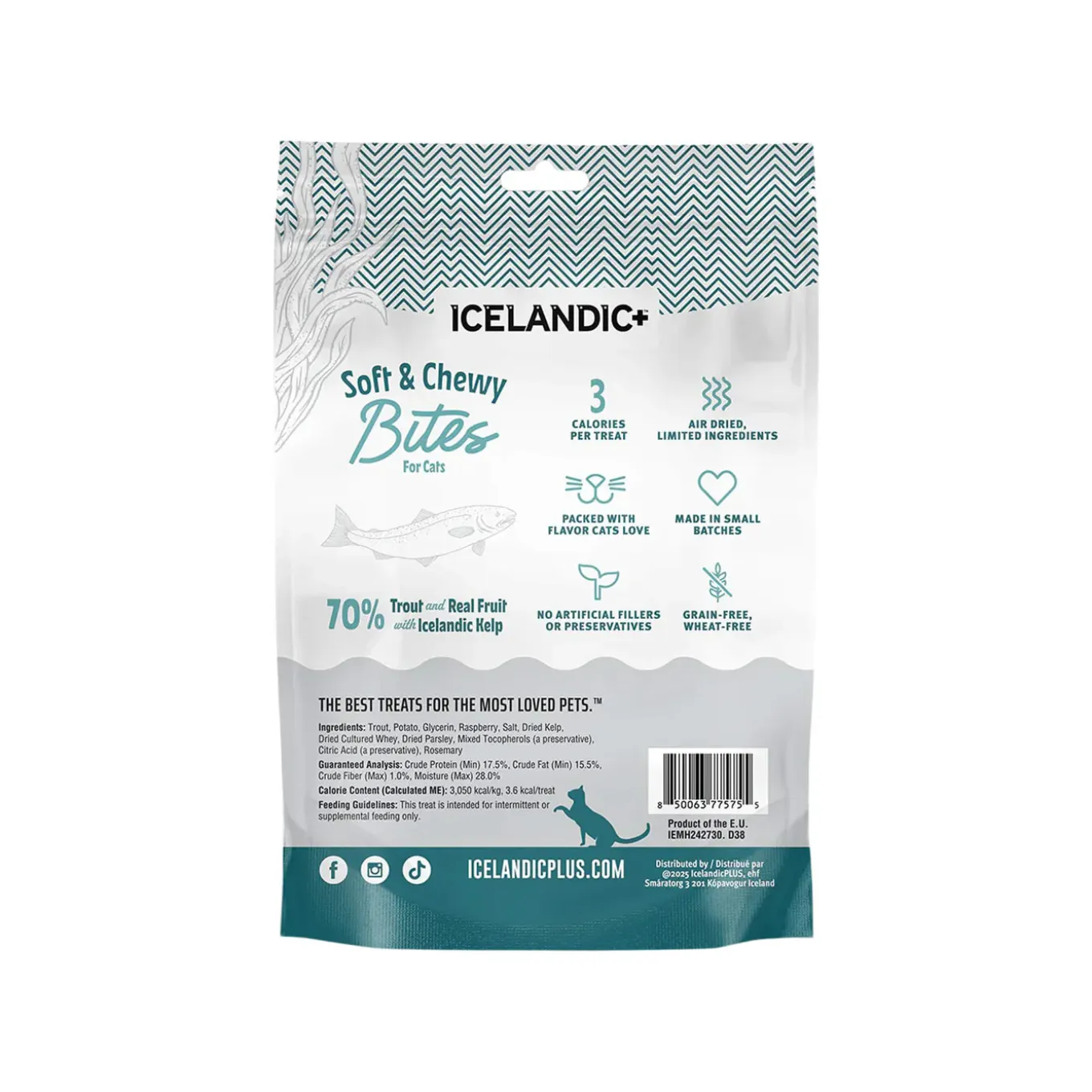Icelandic+ Soft & Chewy Bites with Kelp for Cats