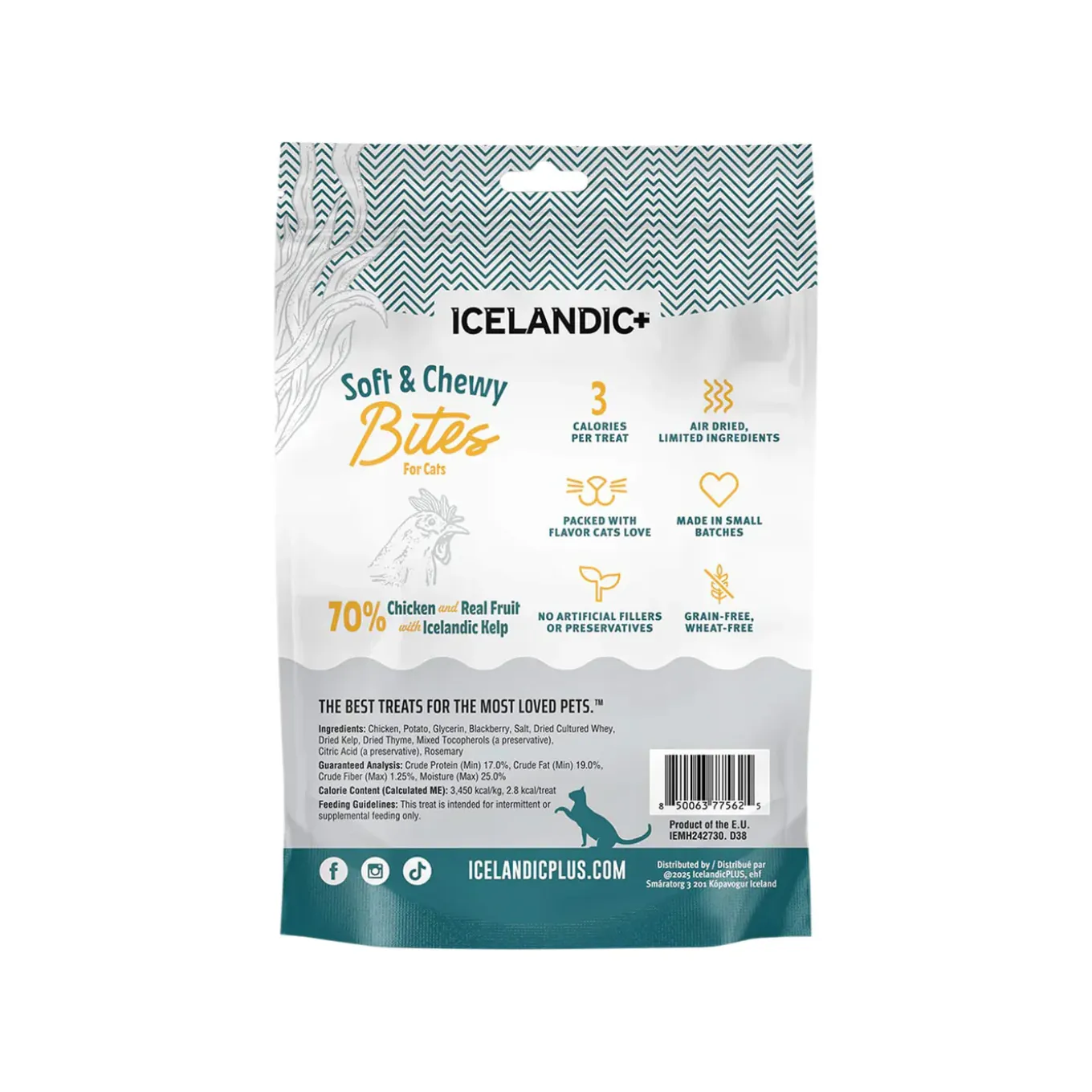 Icelandic+ Soft & Chewy Bites with Kelp for Cats