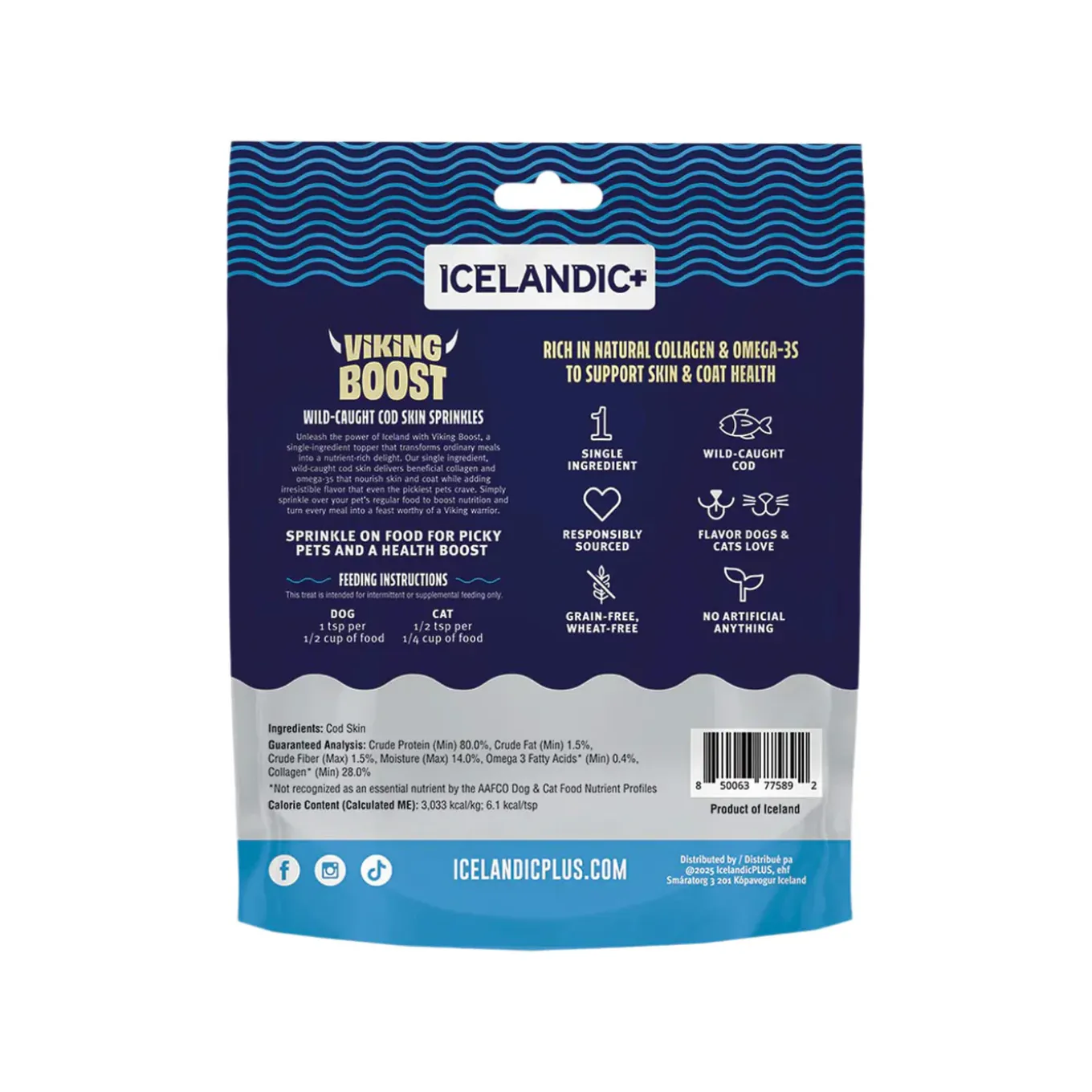 Icelandic+ Viking Boost Skin & Coat Food Topper for Dogs & Cats