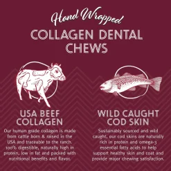 Icelandic+ Beef Collagen Dental Dog Chew with Wrapped Fish