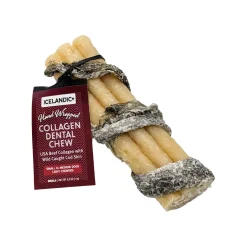 Icelandic+ Beef Collagen Dental Dog Chew with Wrapped Fish