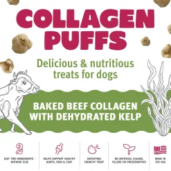 Icelandic+ Beef Collagen Puffs Dehydrated Dog Treats