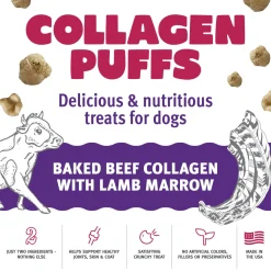 Icelandic+ Beef Collagen Puffs Dehydrated Small Dog Treats