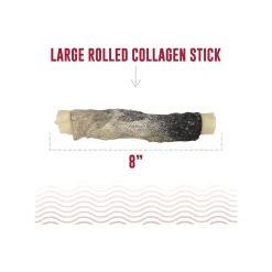 Icelandic+ Beef Rolled Collagen Stick Dog Chew with Wrapped Fish