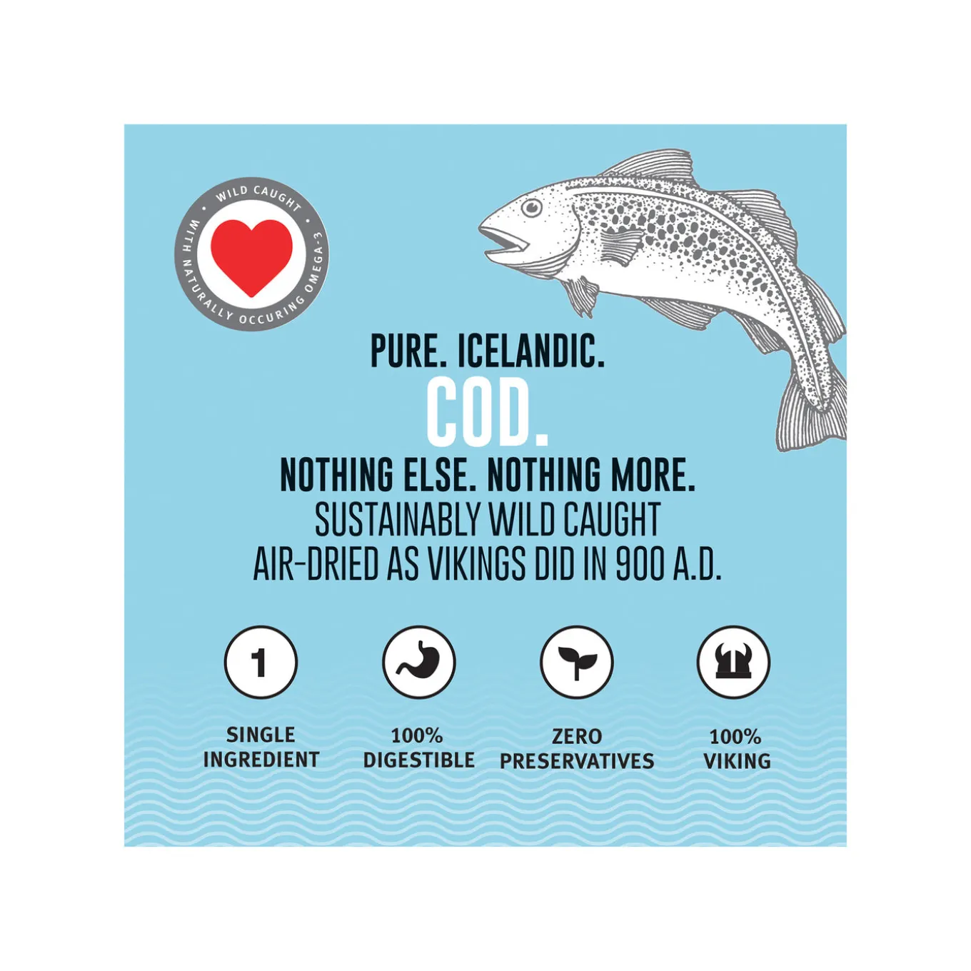 Icelandic+ Cod Skin Fish Chew Sticks Dog Treats