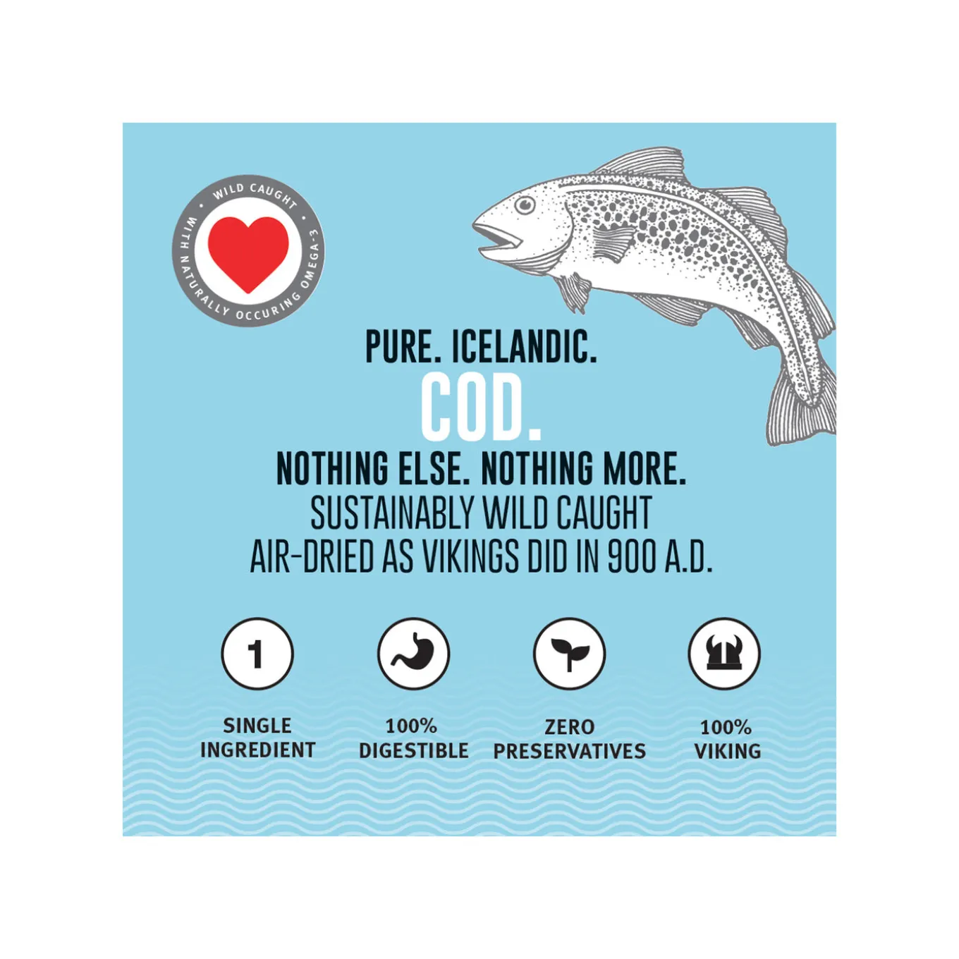 Icelandic+ Cod Skin Fish Chew Sticks Dog Treats