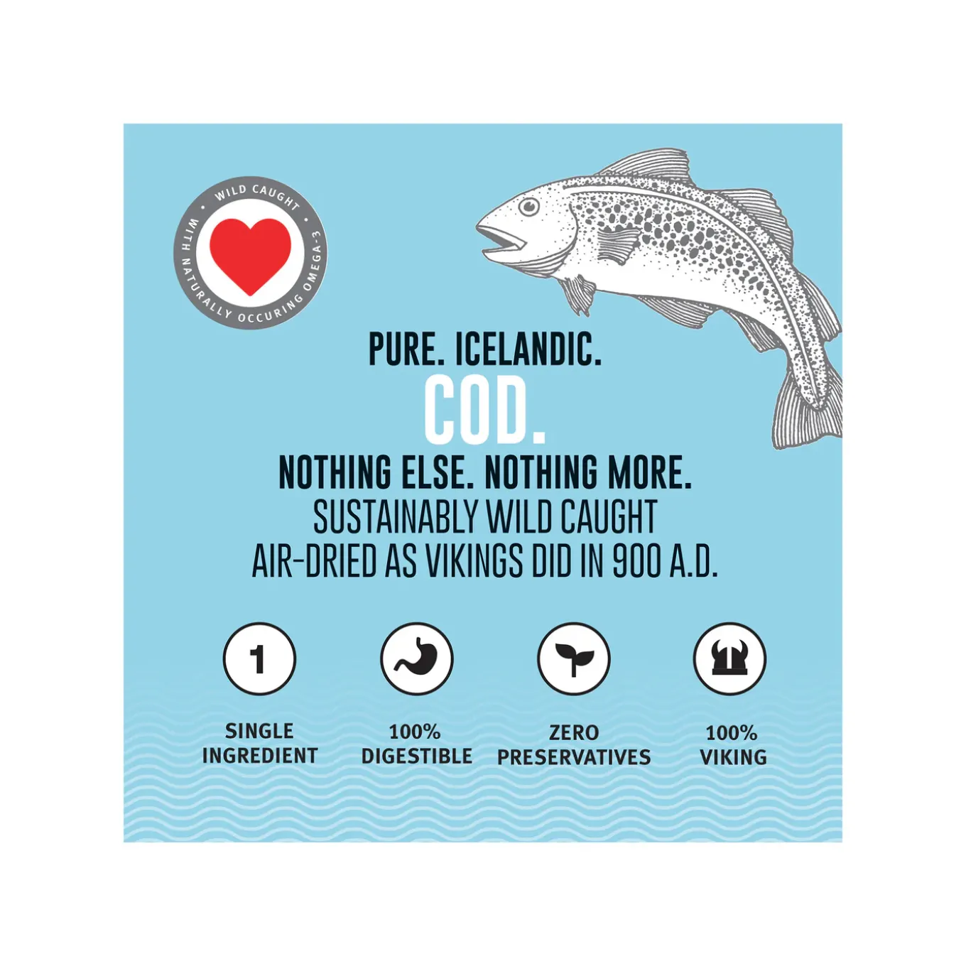 Icelandic+ Grain-Free Cod Skin Fish Chews Dog Treats